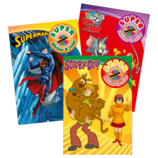 Warner Bros super sticker&color boek